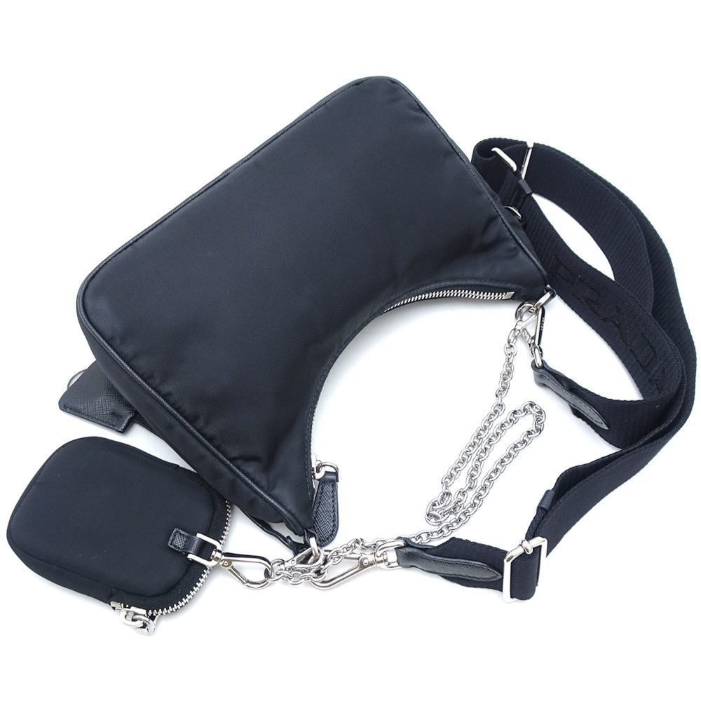 PRADA Prada Re-Edition 2005 Re-Nylon 1BH204 2Way Bag Nylon x Leather NERO Bla... - Picture 3 of 10